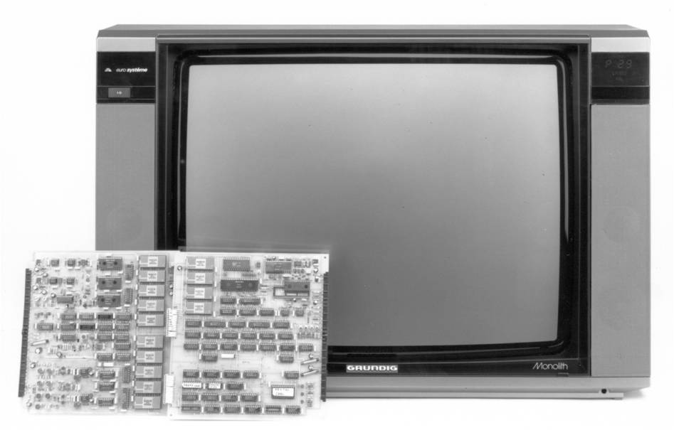 Der Grundig Monolith 70-390/7 Text, das erste 100 Hz TV-Seriengerät